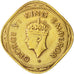 INDIA-BRITISH, George VI, 2 Annas, 1945, AU(50-53), Nickel-brass, KM:543