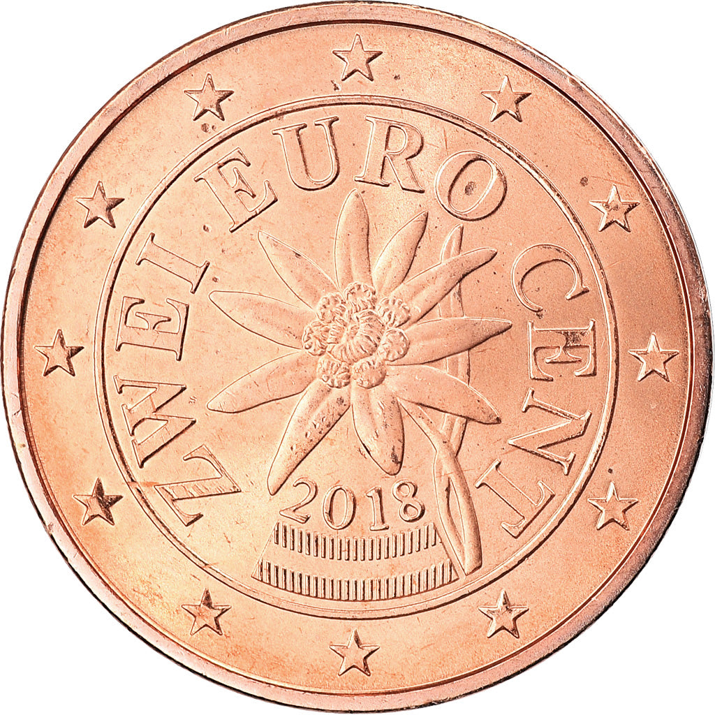Autriche, 2 Euro Cent, 2018, FDC, Copper Plated Steel, KM:New