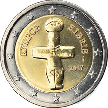 Chipre, 2 Euro, 2017, FDC, Bimetálico, KM:New