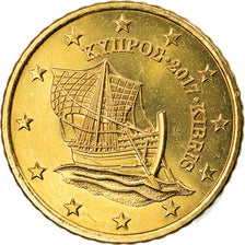 Zypern, 50 Euro Cent, 2017, UNZ, Messing, KM:New