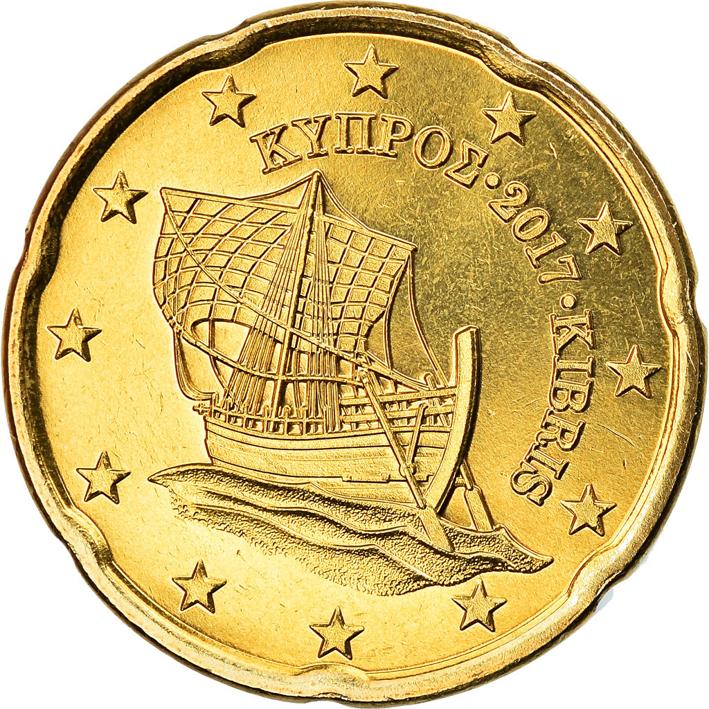 Cyprus, 20 Euro Cent, 2017, FDC, Tin, KM:New