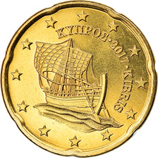 Cyprus, 20 Euro Cent, 2017, FDC, Tin, KM:New
