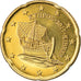 Chipre, 20 Euro Cent, 2017, MS(63), Latão, KM:New