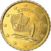 Cyprus, 10 Euro Cent, 2017, MS(63), Brass, KM:New