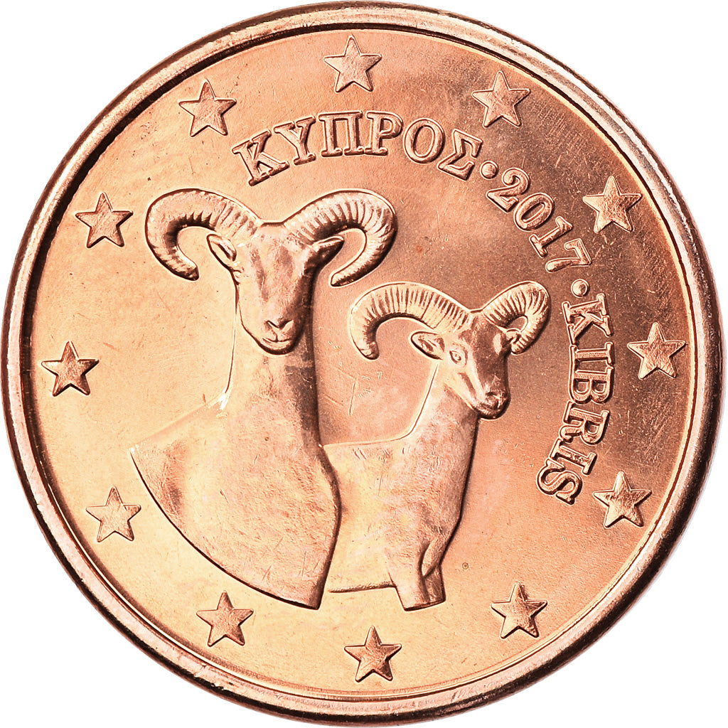 Cyprus, 5 Euro Cent, 2017, UNC-, Copper Plated Steel, KM:New