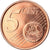 Zypern, 5 Euro Cent, 2017, UNZ, Copper Plated Steel, KM:New