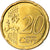 Chipre, 20 Euro Cent, 2018, MS(63), Latão, KM:New