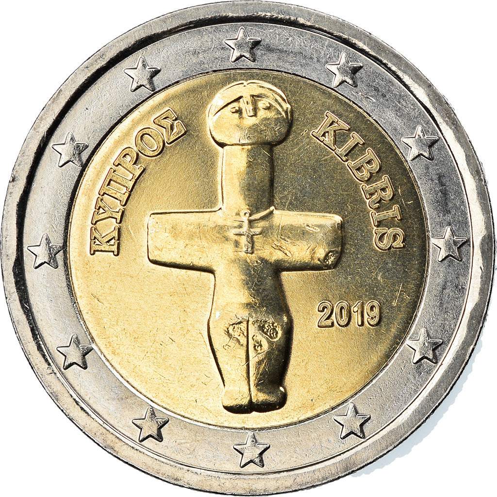 Chipre, 2 Euro, 2019, SC, Bimetálico, KM:New