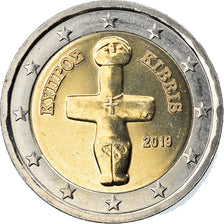 Chipre, 2 Euro, 2019, SC, Bimetálico, KM:New