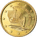 Chipre, 50 Euro Cent, 2019, SC, Latón, KM:New