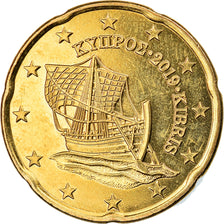Cipro, 20 Euro Cent, 2019, SPL, Ottone, KM:New