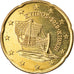 Cypr, 20 Euro Cent, 2019, MS(63), Mosiądz, KM:New
