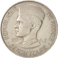 Guinea, 10 Francs, 1962, AU(50-53), Copper-nickel, KM:6