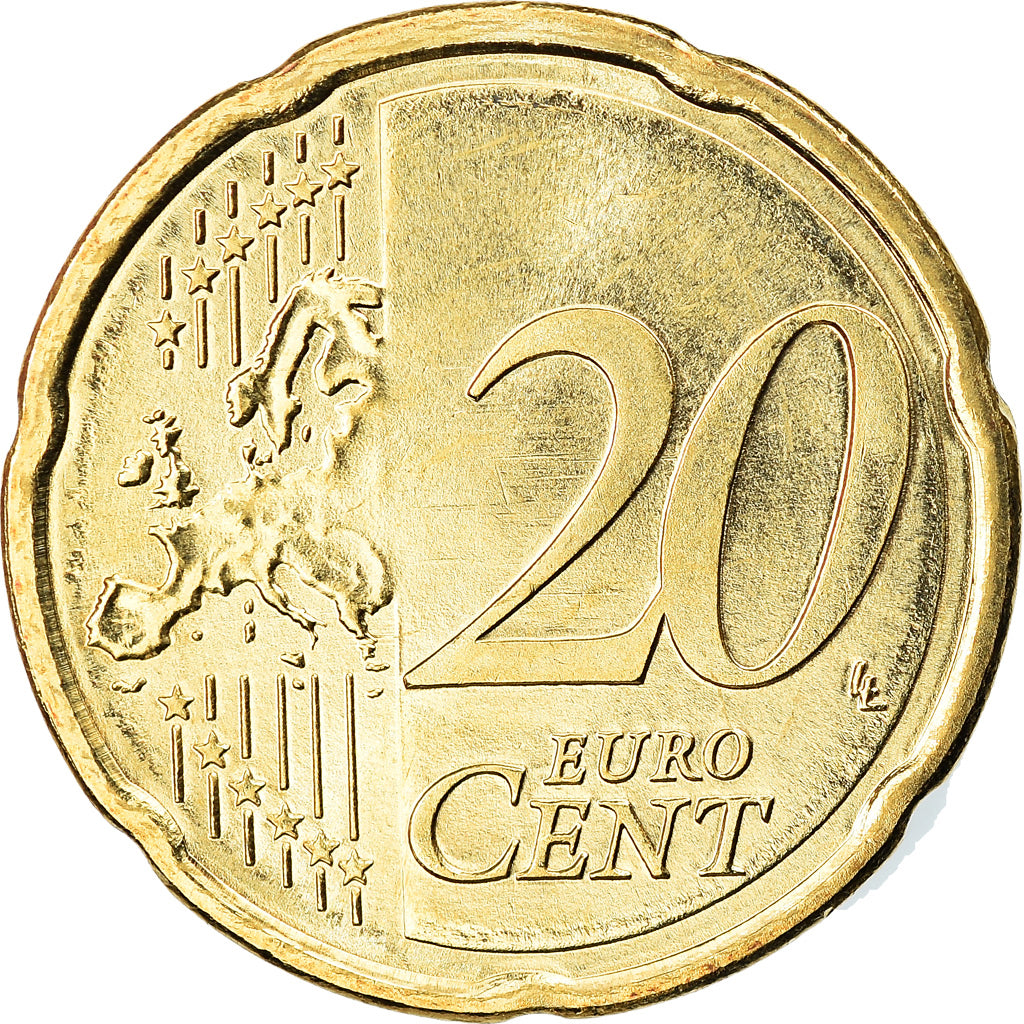 Austria, 20 Euro Cent, 2019, MS(63), Mosiądz, KM:New