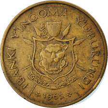 Coin, Burundi, Franc, 1965, EF(40-45), Brass, KM:6