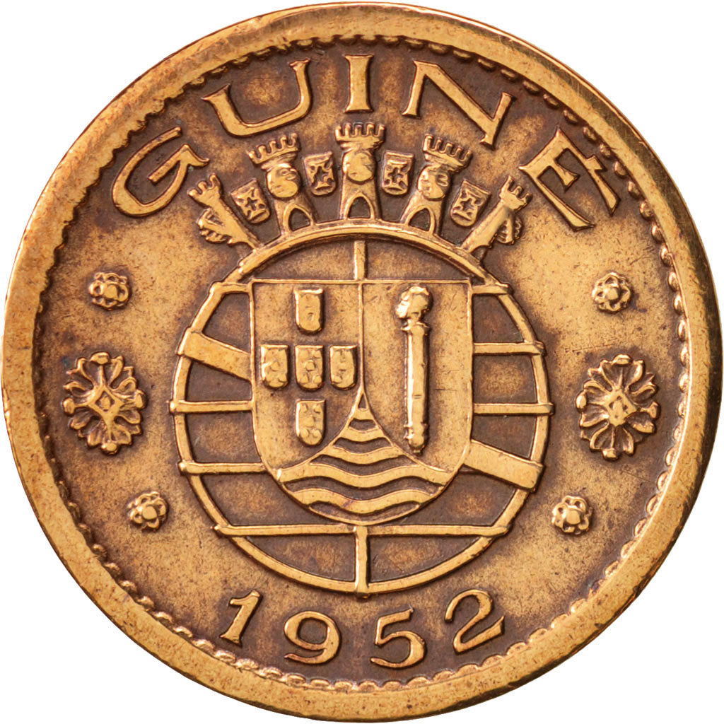 Guinea-Bissau, 50 Centavos, 1952, AU(50-53), Bronze, KM:8