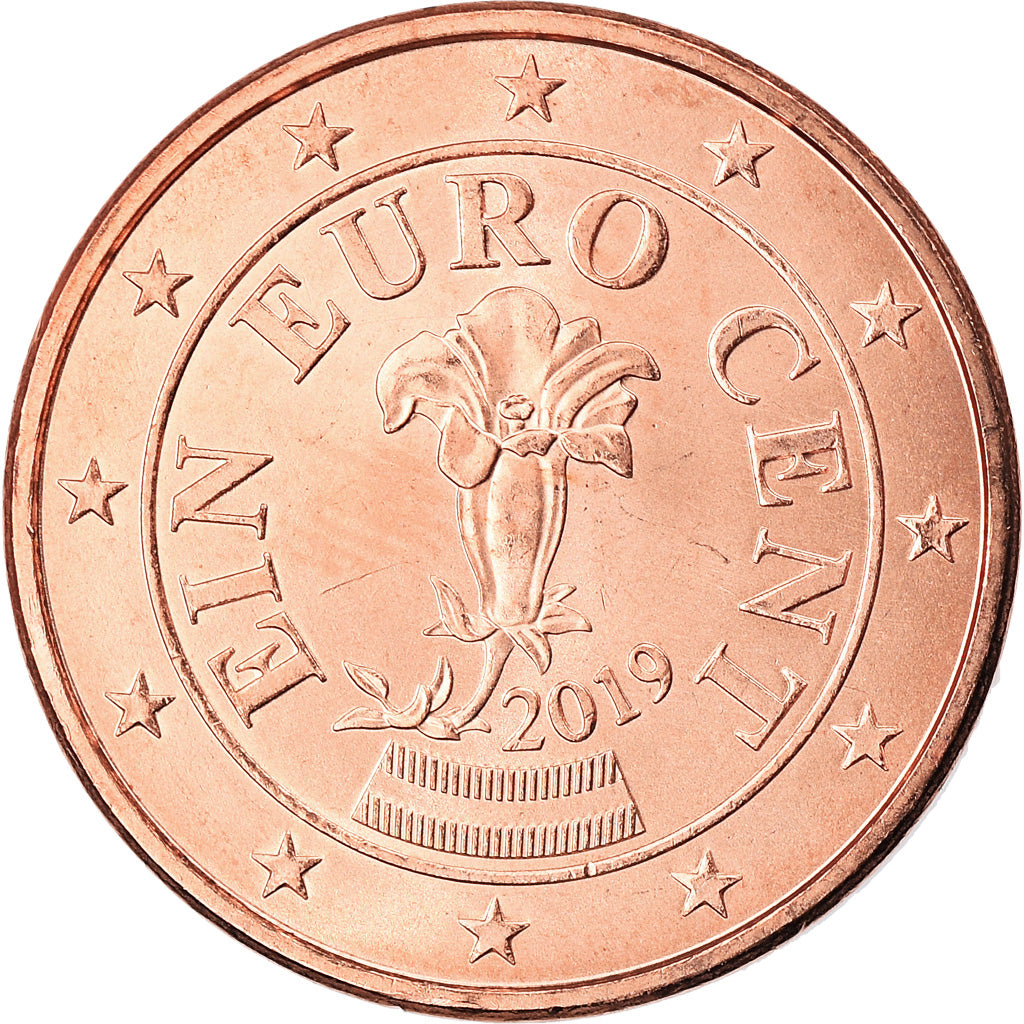 Oostenrijk, Euro Cent, 2019, PR, Copper Plated Steel, KM:New