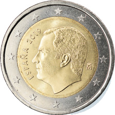 Hiszpania, 2 Euro, 2019, MS(63), Bimetaliczny, KM:New