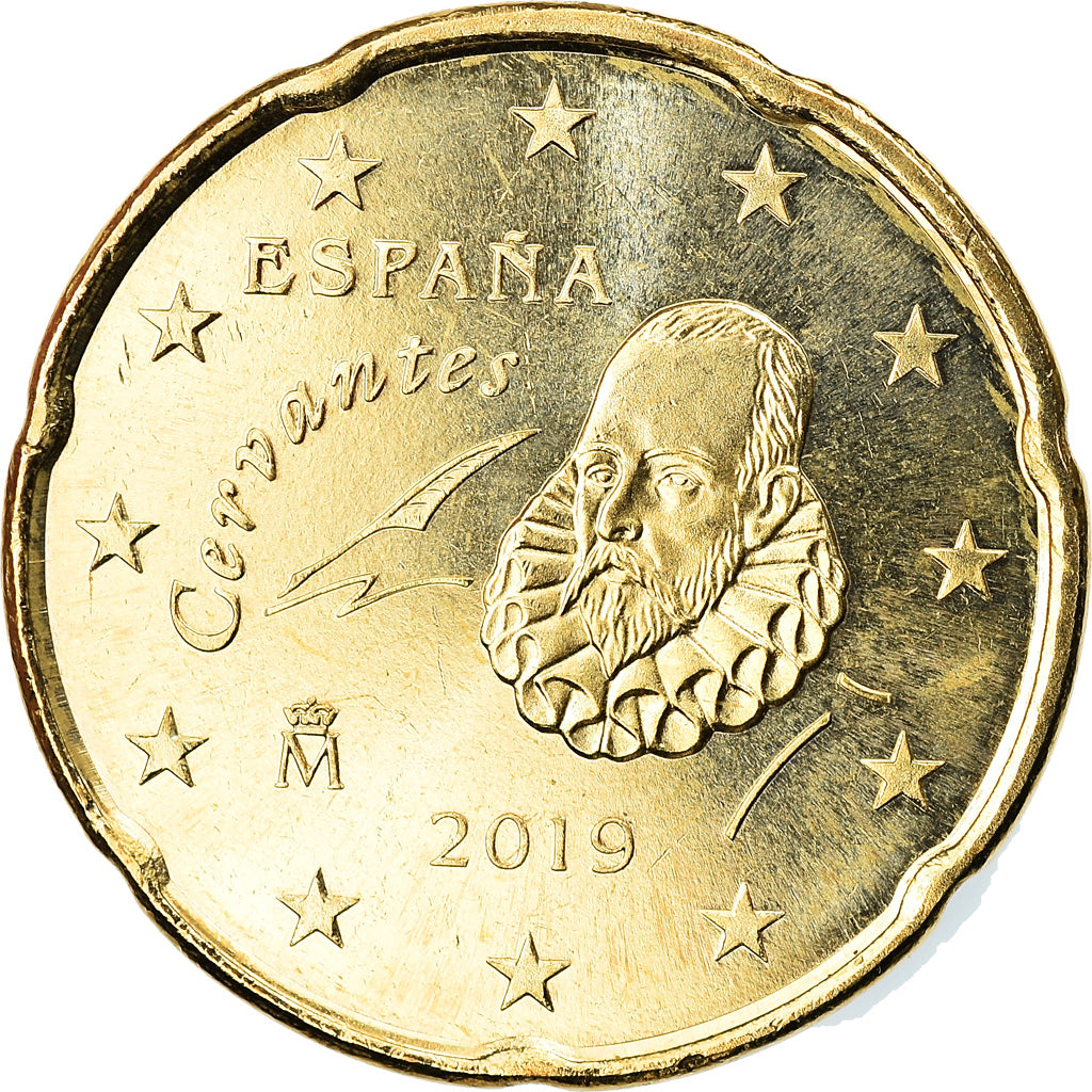 Spagna, 20 Euro Cent, 2019, SPL, Ottone, KM:New