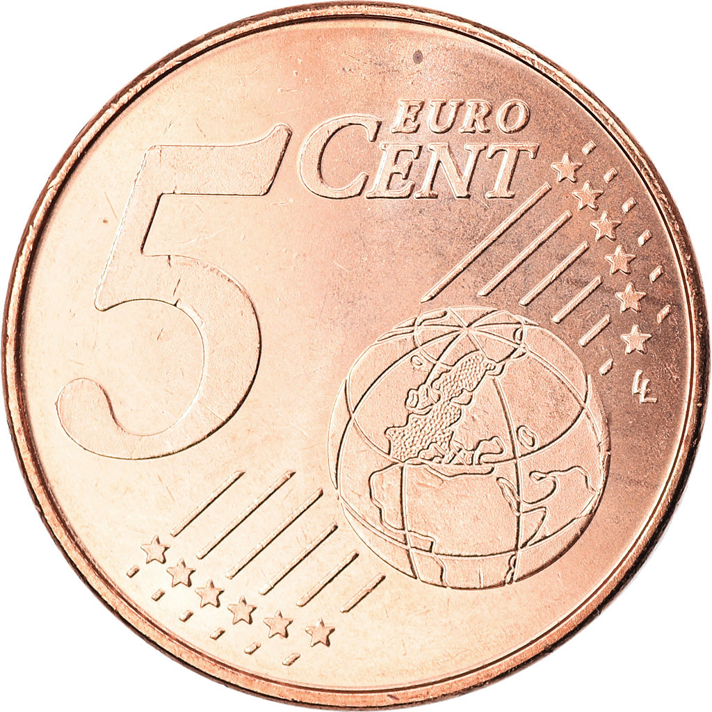 Spagna, 5 Euro Cent, 2019, SPL-, Acciaio placcato rame, KM:New