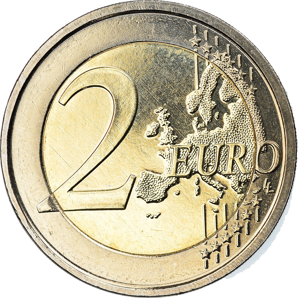 België, 2 Euro, 2010, Brussels, UNC-, Bi-Metallic, KM:281