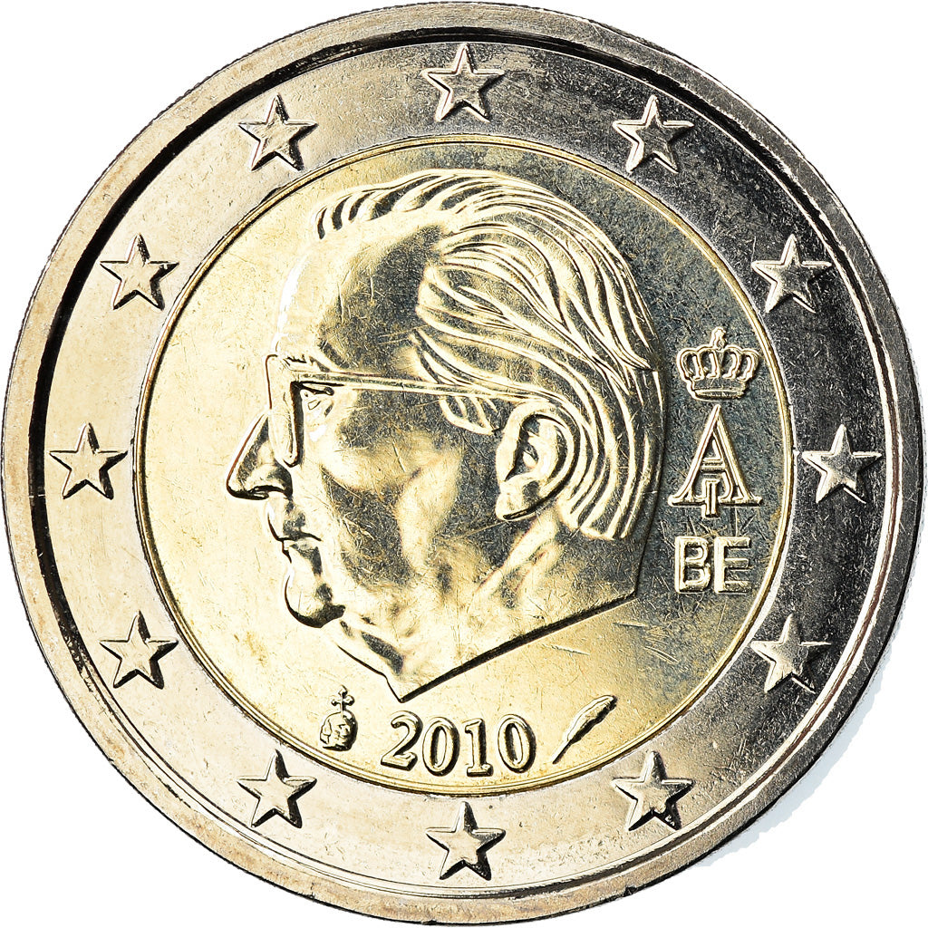 Belgium, 2 Euro, 2010, Brussels, MS(63), Bi-Metallic, KM:281