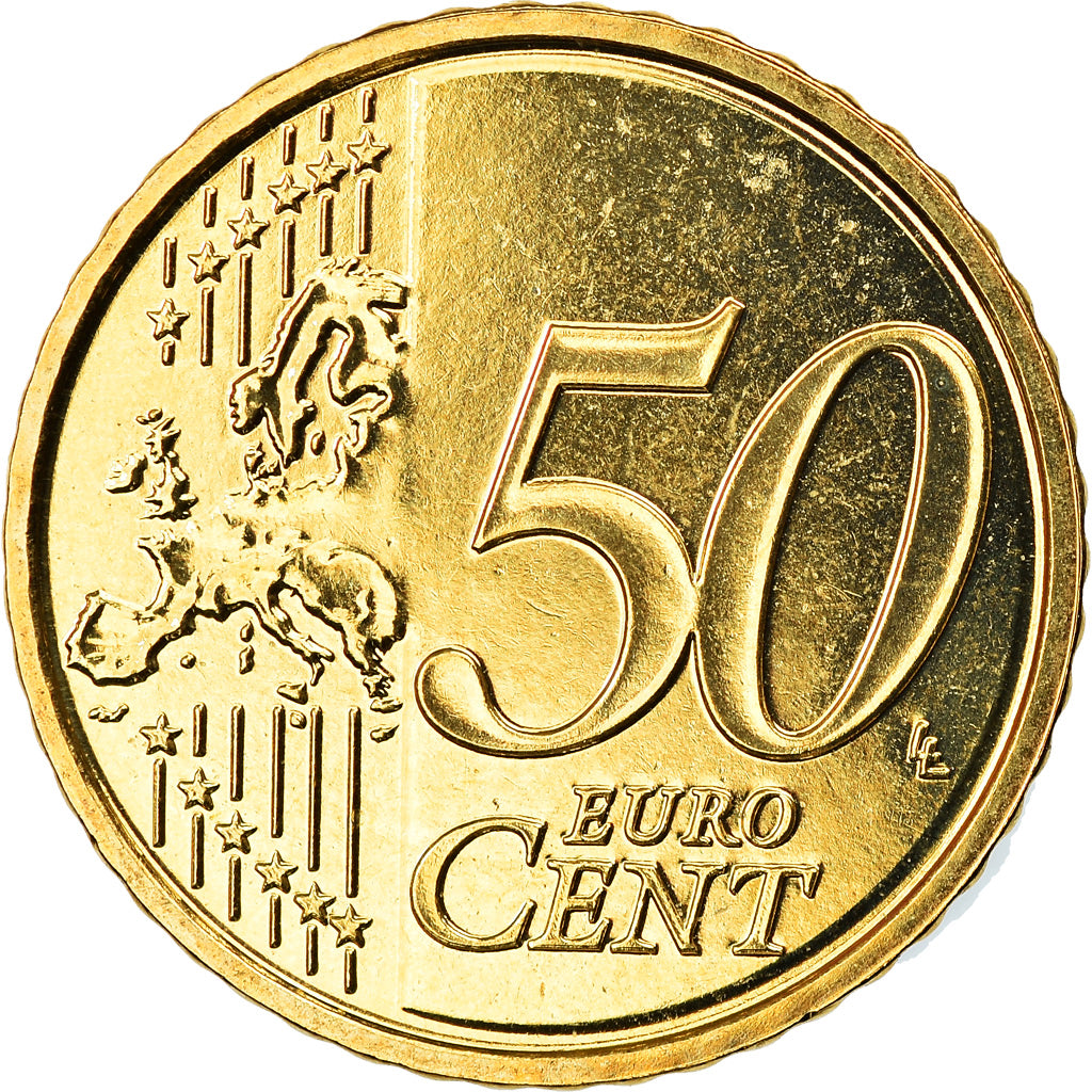 Belgium, 50 Euro Cent, 2010, Brussels, MS(63), Brass, KM:279