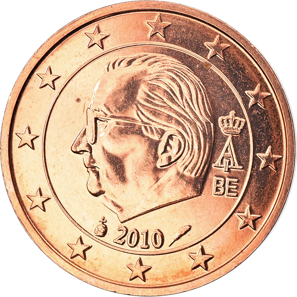 Belgium, 2 Euro Cent, 2010, MS(63), Copper Plated Steel, KM:275