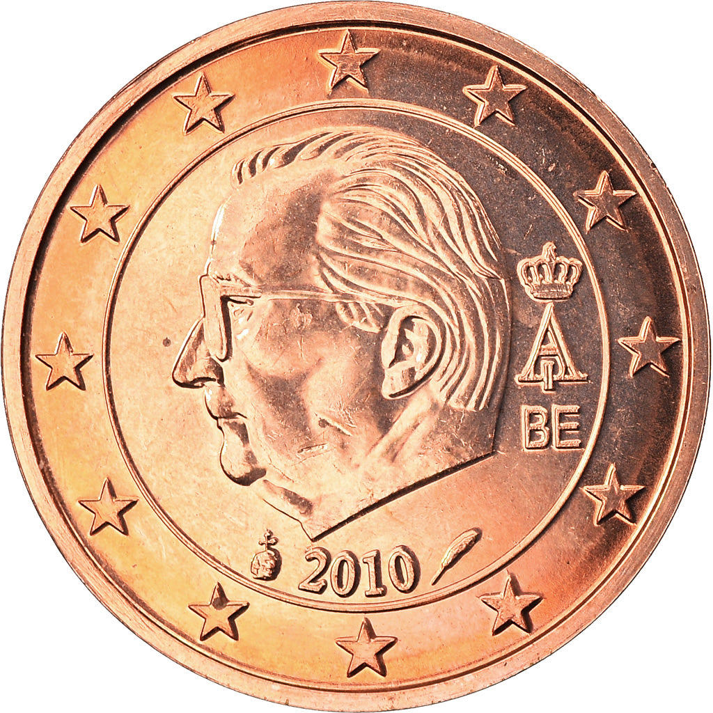 Belgium, 2 Euro Cent, 2010, MS(63), Copper Plated Steel, KM:275