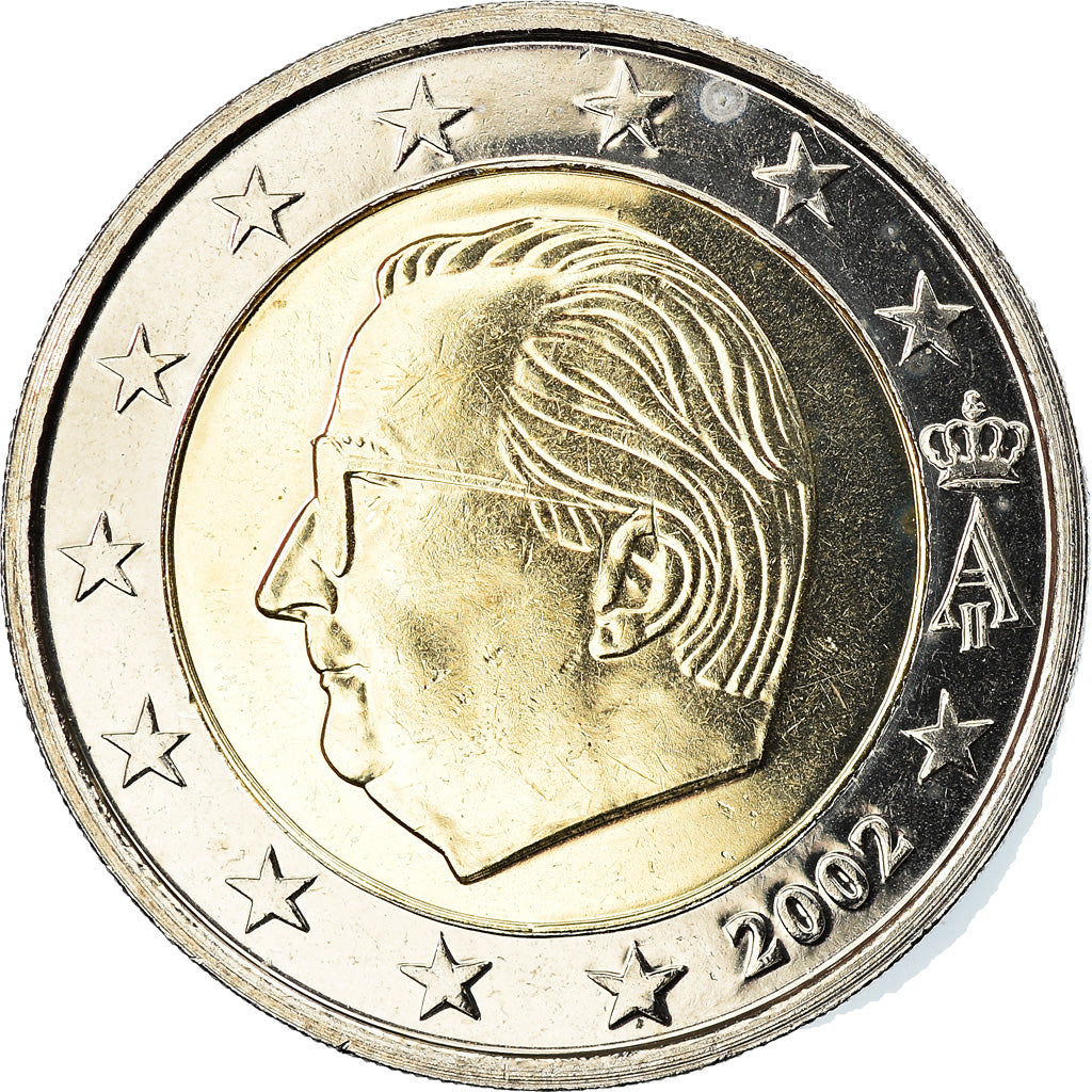 Belgium, 2 Euro, 2002, Brussels, MS(65-70), Bi-Metallic, KM:231