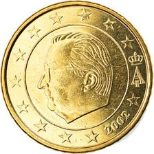 Belgium, 50 Euro Cent, 2002, Brussels, MS(65-70), Brass, KM:229