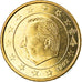 Belgium, 50 Euro Cent, 2002, Brussels, MS(65-70), Brass, KM:229