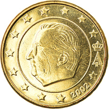 Belgium, 10 Euro Cent, 2002, Brussels, MS(65-70), Brass, KM:227