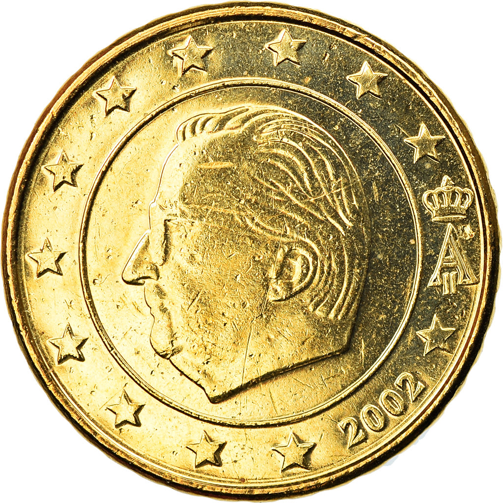Belgium, 10 Euro Cent, 2002, Brussels, MS(65-70), Brass, KM:227