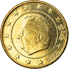 Belgium, 10 Euro Cent, 2002, Brussels, MS(65-70), Brass, KM:227