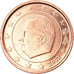 Belgium, Euro Cent, 2002, Brussels, MS(65-70), Copper Plated Steel, KM:224