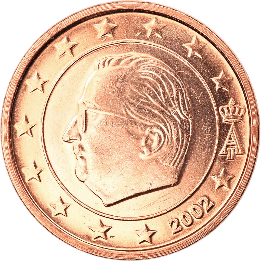 Belgium, Euro Cent, 2002, Brussels, MS(65-70), Copper Plated Steel, KM:224
