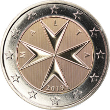 Malta, 2 Euro, 2018, FDC, Bimetálico, KM:New