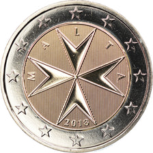 Malta, 2 Euro, 2018, MS(65-70), Bimetaliczny, KM:New