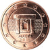 Malta, 5 Euro Cent, 2018, MS(65-70), Copper Plated Steel, KM:New