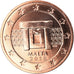 Malta, 2 Euro Cent, 2018, MS(65-70), Copper Plated Steel, KM:New