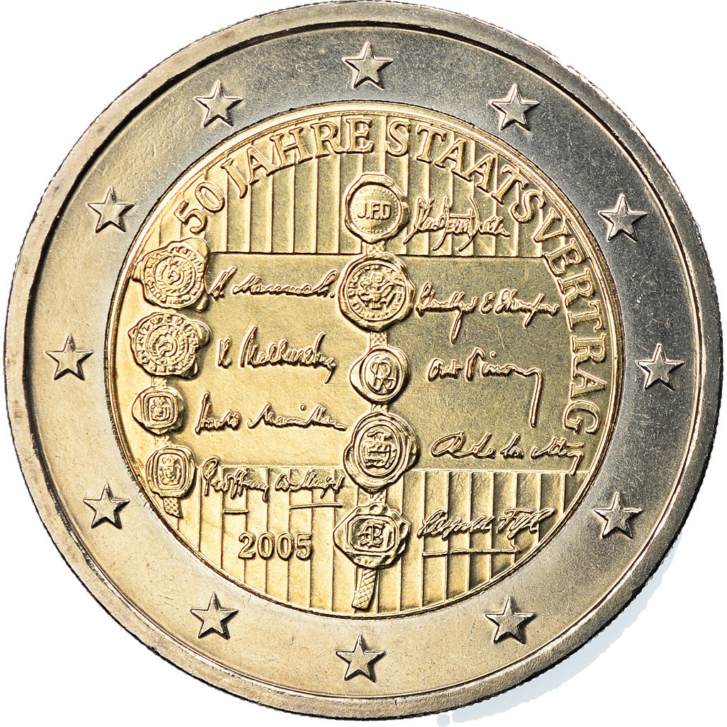 Austria, 2 Euro, 2005, Vienna, AU(55-58), Bi-Metallic, KM:3124