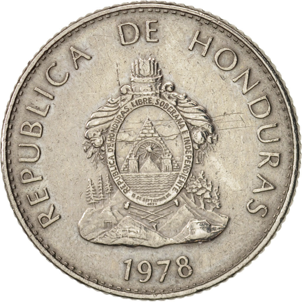 Honduras, 20 Centavos, 1978, AU(50-53), Copper-nickel, KM:83