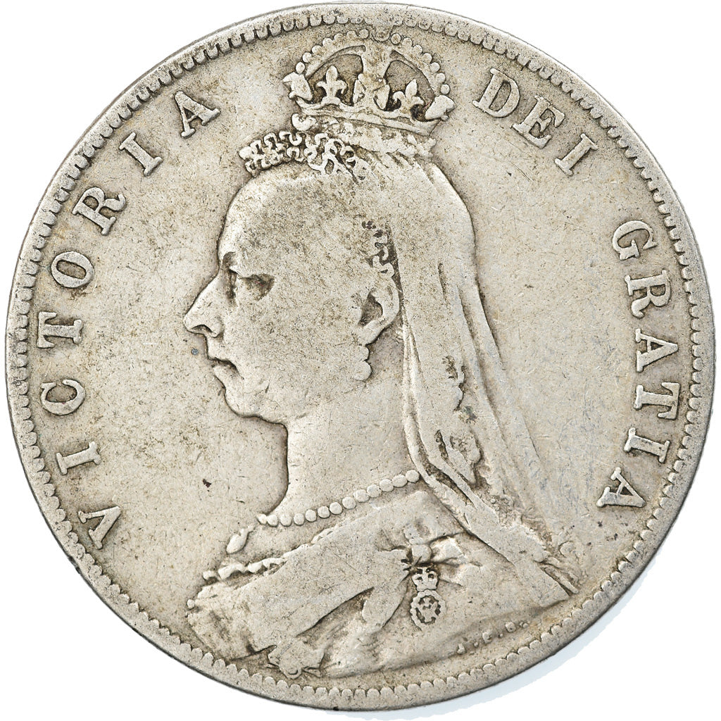 Coin, Great Britain, Victoria, 1/2 Crown, 1889, London, VF(20-25), Silver