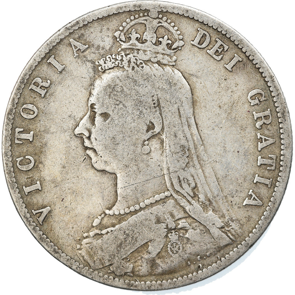 Coin, Great Britain, Victoria, 1/2 Crown, 1889, London, VF(20-25), Silver