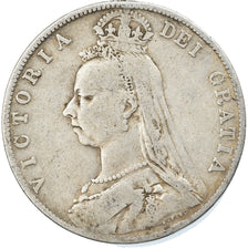Coin, Great Britain, Victoria, 1/2 Crown, 1890, VF(20-25), Silver, KM:764