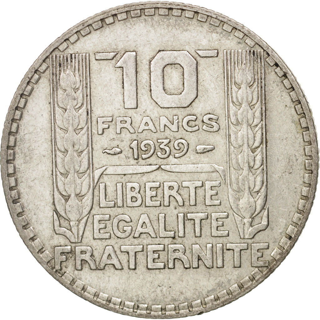 Coin, France, Turin, 10 Francs, 1939, Paris, AU(50-53), Silver, KM:878