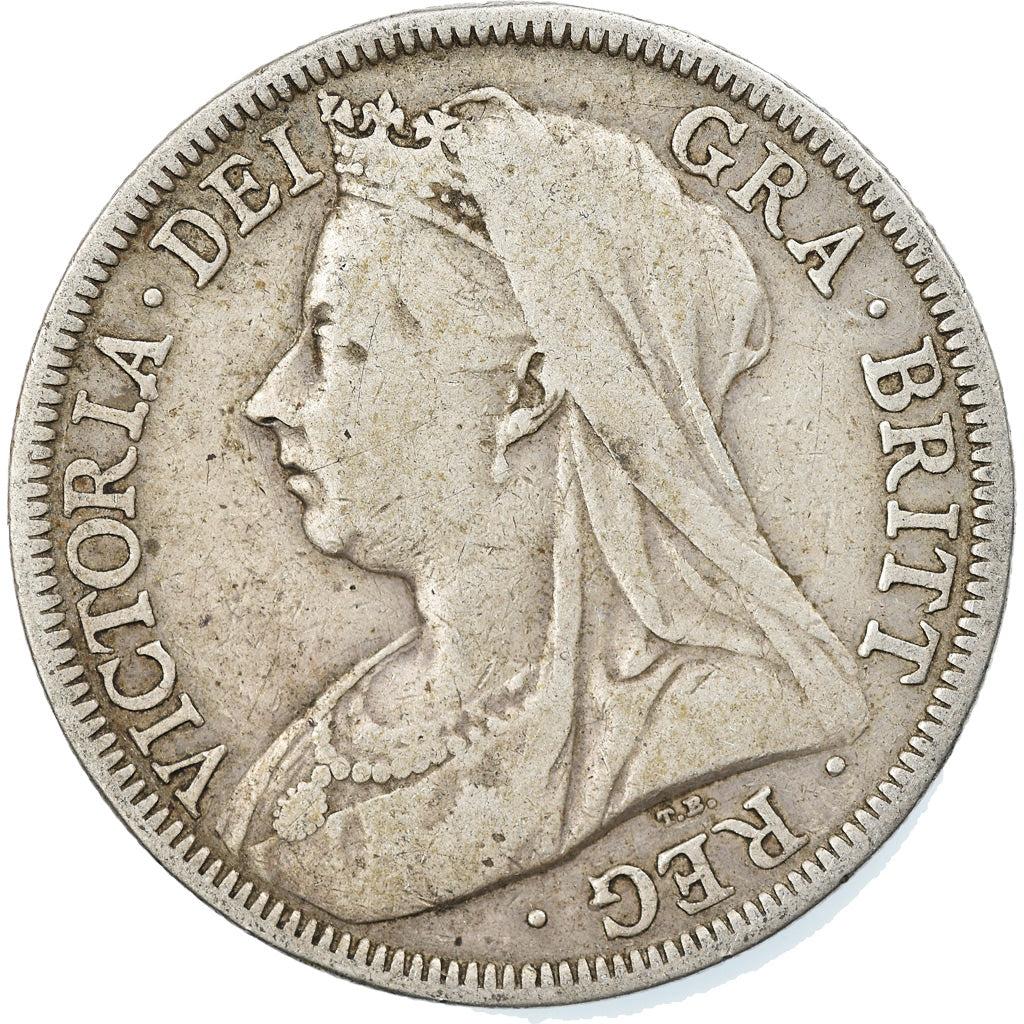 Coin, Great Britain, Victoria, 1/2 Crown, 1899, VF(20-25), Silver, KM:782
