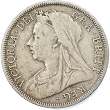 Coin, Great Britain, Victoria, 1/2 Crown, 1899, VF(20-25), Silver, KM:782