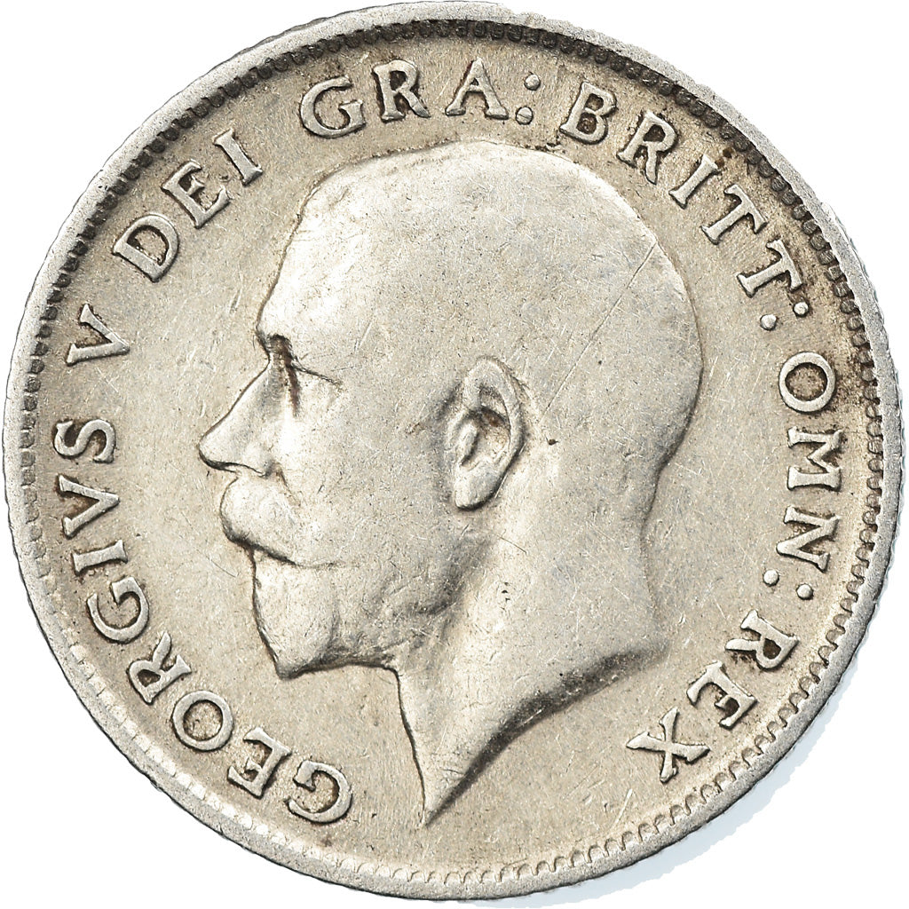 Coin, Great Britain, George V, 6 Pence, 1913, AU(50-53), Silver, KM:815